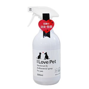 画像1: 奇跡の消臭・除菌 I Love Pet（アイラブペット）500ml【5個セット】　ペット用 臭い消し 消臭剤 除菌剤 衛生用品 におい 匂い ニオイ 犬 猫 うさぎ