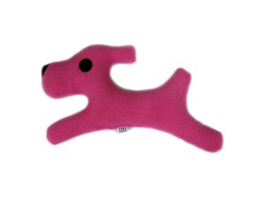 画像1: atelier KAZE（アトリエカゼ）アイラブドッグス　ピンク　愛犬のおもちゃに。ハンドメイドの日本製