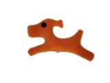 アトリエKAZE　アイラブドッグス オレンジ　ペットのおもちゃ 犬用品 雑貨 わんちゃん 日本製 ハンドメイド アトリエカゼ