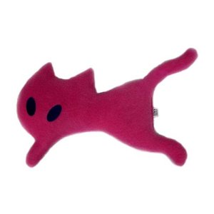 画像1: アトリエKAZE　アイラブキャッツ ピンク　ペットのおもちゃ 猫用品 雑貨 ねこちゃん 日本製 ハンドメイド アトリエカゼ