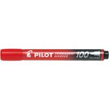 PILOT（パイロット） パーマネントマーカー100 中字丸芯 レッド MPM-10F-R【10本セット】油性マーカー