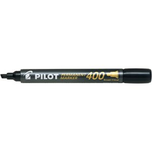 画像1: PILOT（パイロット） パーマネントマーカー400 中字平芯 ブラック MPM-10B-B【10本セット】油性マーカー