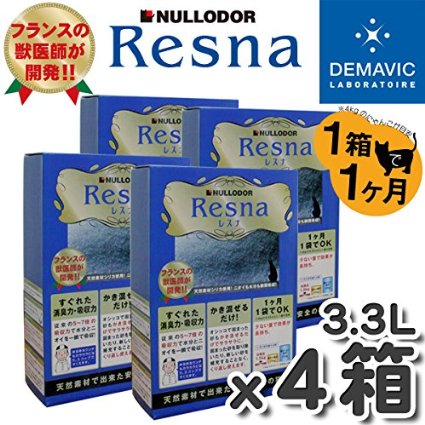 猫砂 レスナ 1.5kg（3.3L）【6個セット】　繰り返し使えるネコ砂 イノセント