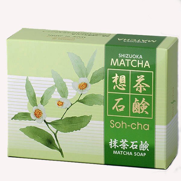 想茶石鹸 抹茶石鹸 80g【10個セット】 洗顔ソープ・メイク落とし・ボディウォッシュにカテキン効果を。フロムS（マインドアップ）