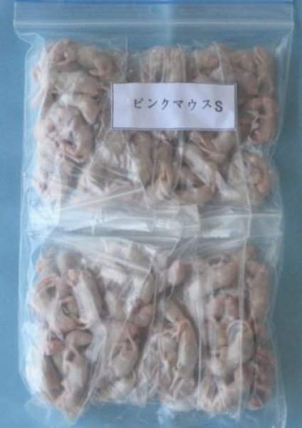 画像1: 【クール便発送】 冷凍ピンクマウスSサイズ　2,000匹入 (1)
