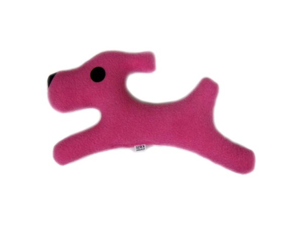 画像1: atelier KAZE（アトリエカゼ）アイラブドッグス ピンク　ペットのおもちゃ 犬用品 雑貨 わんちゃん 日本製 ハンドメイド (1)